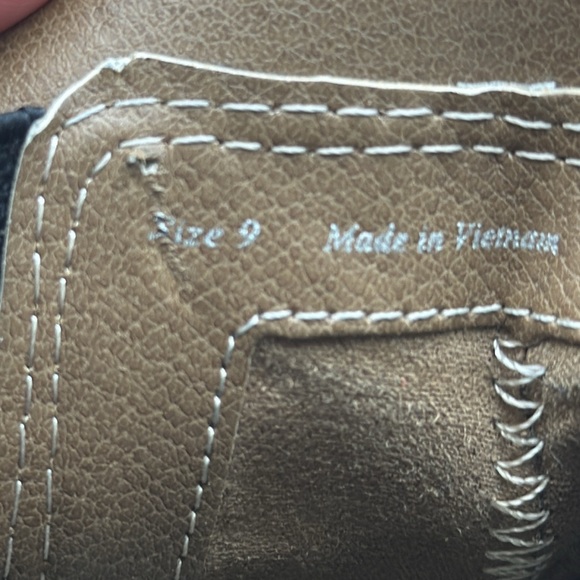 Dolce Vita Brown Low Wedge Suede Ankle Boot Touch of Leopard Print @ pull Size 9 - Picture 7 of 7